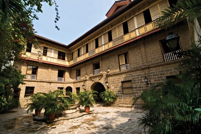 Beautiful structure of Casa Manila inside Intramuros