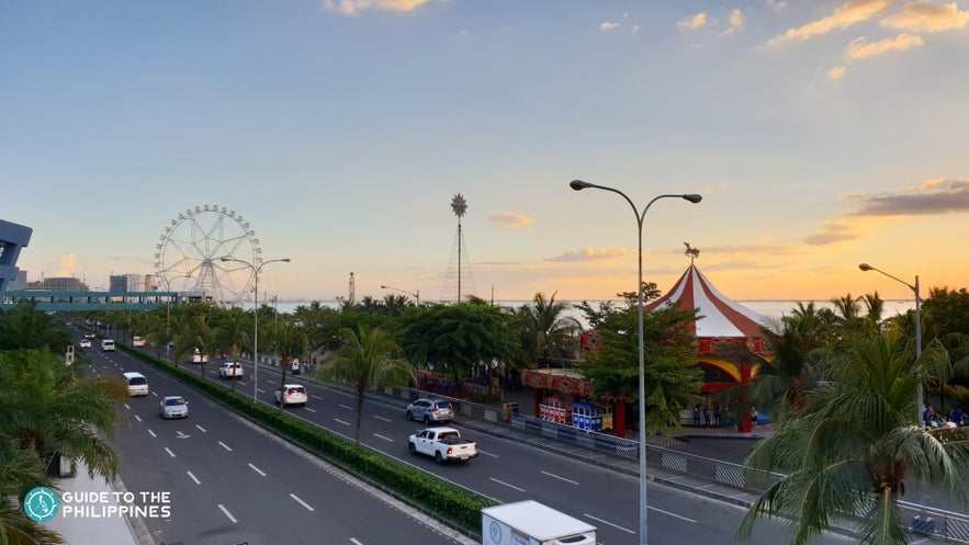 Roads along MOA area in Manila Roads along MOA area in Manila