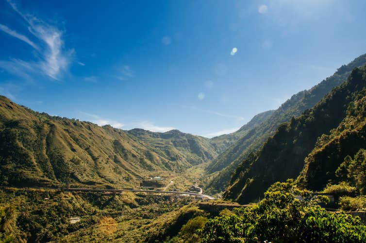 Scenic view from a road in Baguio