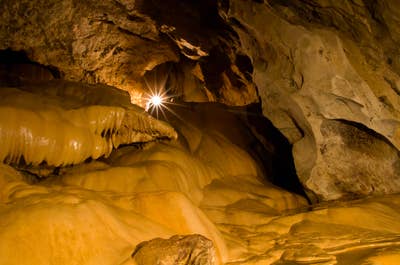 Rock formation inside Sumaguing Cave in Sagada
