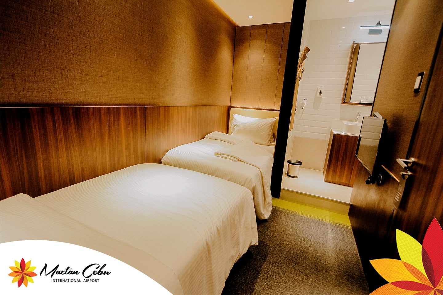 A bed inside a room in Aerotel Cebu