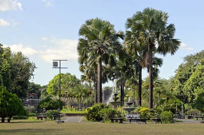 Open field in Fort Santiago in Intramuros