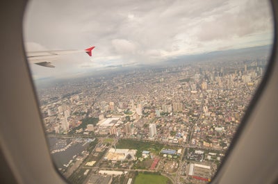 View from a plane going back to Manila