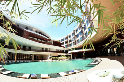 Pool area of Hue Hotels Boracay