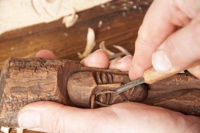Detailed work of art by Ifugao wood carvers