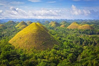 Sunny day in Chocolate Hills Bohol