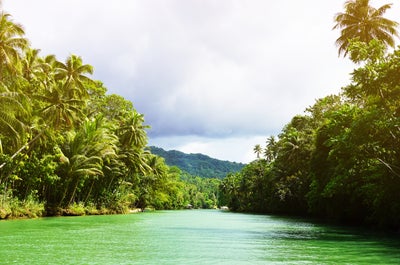 Famous Loboc River in Bohol