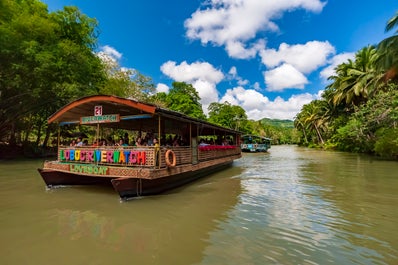 Colorful boat during the Loboc River cruise