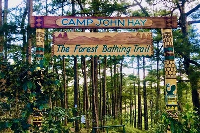 Entrance arc of Camp John Hay's Forest Bathing Trail