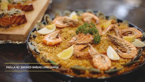 Paella served at Cocina del Sol in Baguio