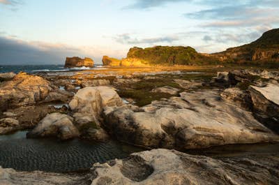 Picturesque view of Kapurpurawan Rock Formation