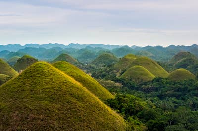 Chocolate Hills, one of Bohol's most popular tourist spots