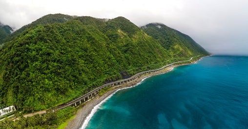 Scenic view of Patapat Viaduct in Ilocos Norte