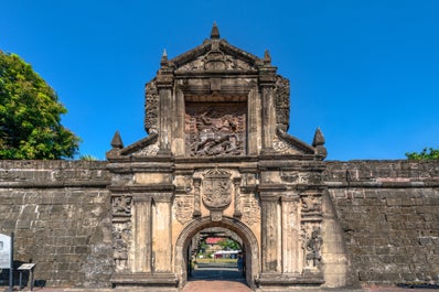 Facade of Fort Santiago in Manila