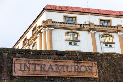 Signage of Intramuros in Manila