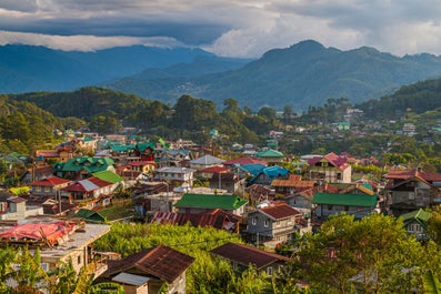 View of houses in Sagada