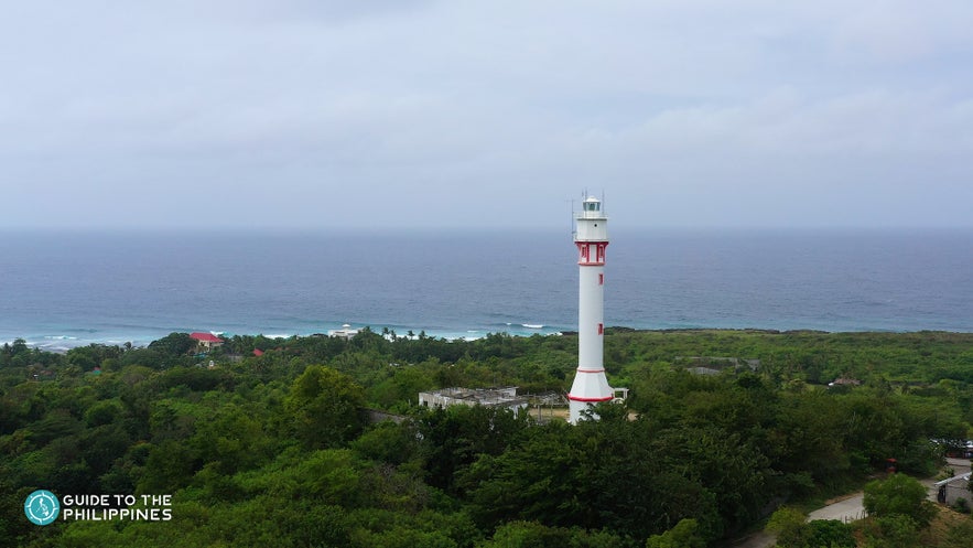 Aerial view of Cape Bolinao Lighthouse Aerial view of Cape Bolinao Lighthouse