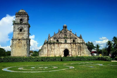 Facade of Paoay Church in Ilocos Norte