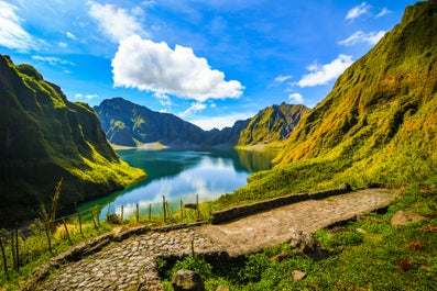 Viewing area at Mt. Pinatubo Crater Lake