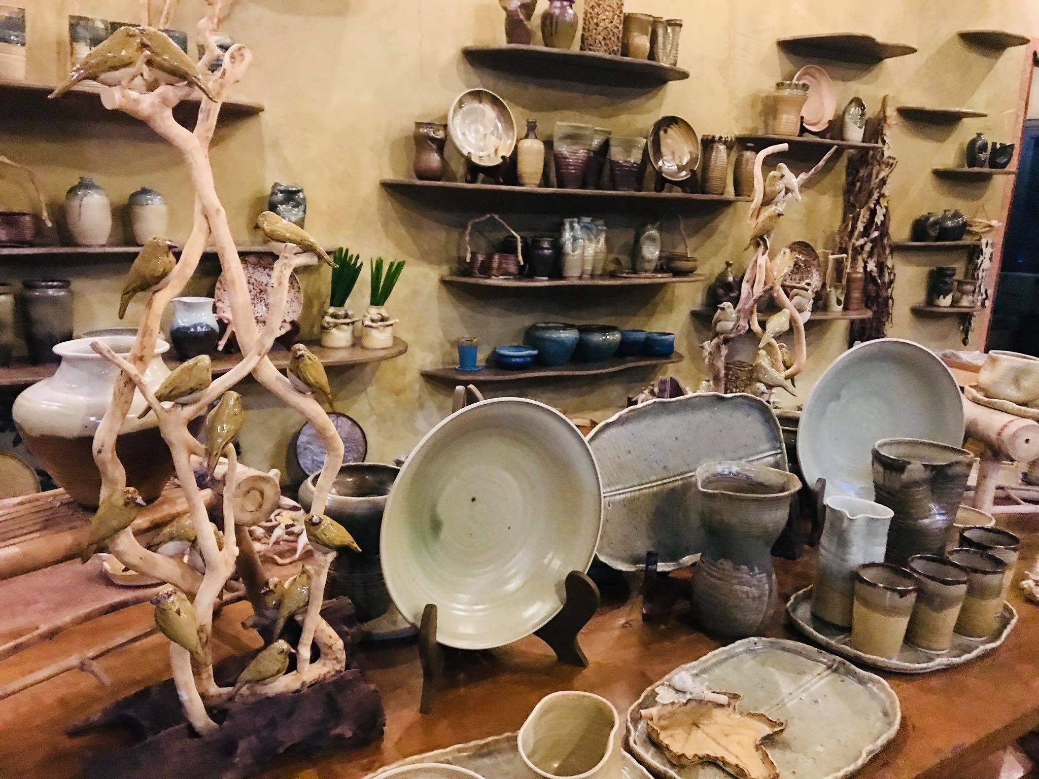 Some clay art in UGU Bigyan's Pottery Garden