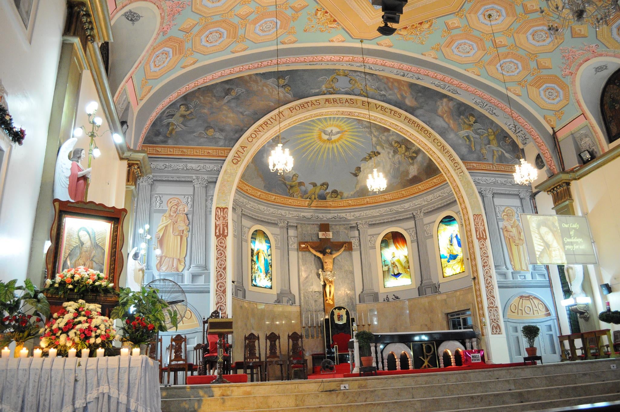 The altar of Lucena Church in Quezon Province