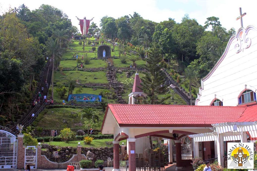 Kamay Ni Hesus atop the a hill in Quezon Province Kamay Ni Hesus atop the a hill in Quezon Province