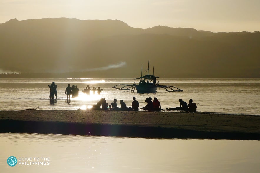 People watching the sunet on Alibijaban Island People watching the sunet on Alibijaban Island