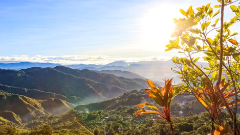 Sunrise at Mines View Park in Baguio City