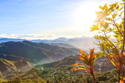 Sunrise at Mines View Park in Baguio City