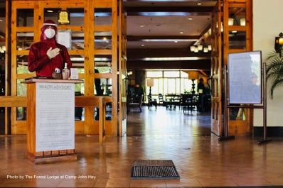 Entrance to The Forest Lodge at Camp John Hay