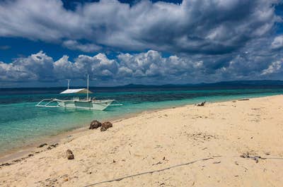 Beach in Pamilacan Island in Bohol