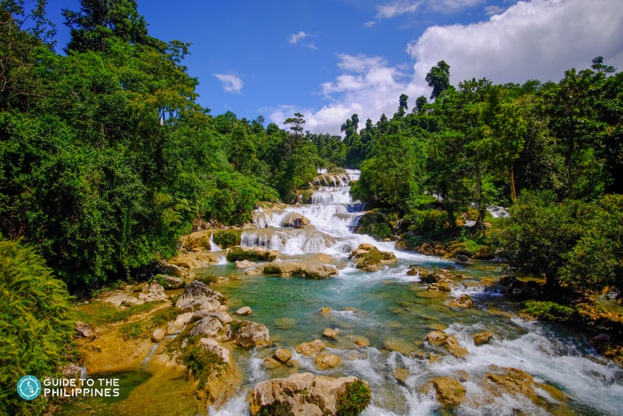 View of Aliwagwag Falls in Mindanao View of Aliwagwag Falls in Mindanao