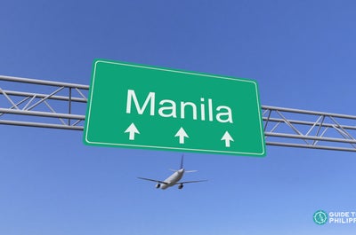 Manila sign near the airport in Manila