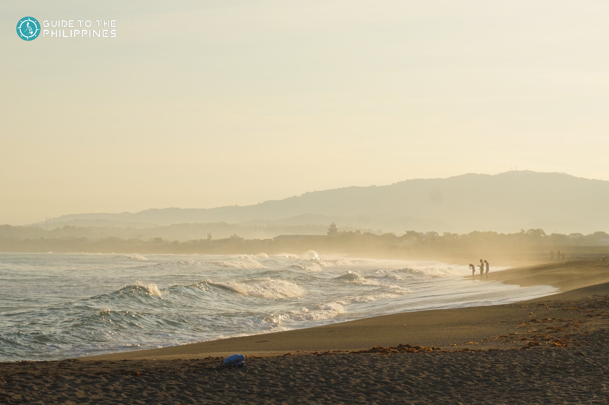 Early morning in Urbiztondo Beach, a famous surfing spot in La Union town.