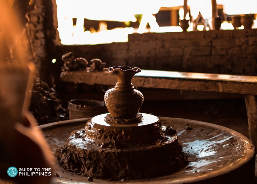 A pot crafted in the RG Jar Factory in Vigan, Ilocos Sur A pot crafted in the RG Jar Factory in Vigan, Ilocos Sur