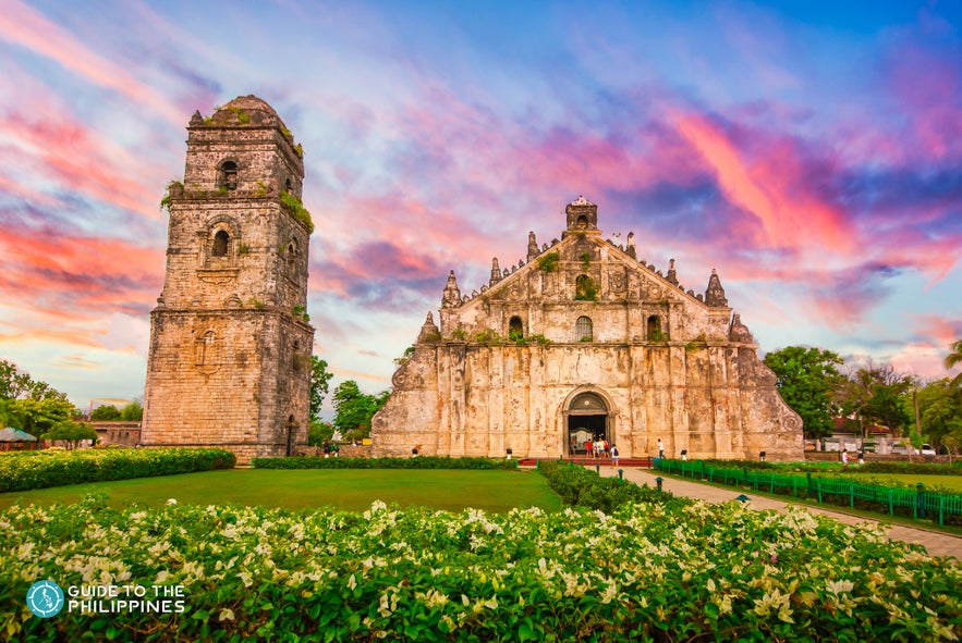 Paoay Church during sunset in Ilocos Norte Paoay Church during sunset in Ilocos Norte