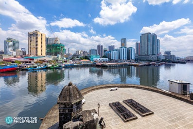 View from Fort Santiago in Manila