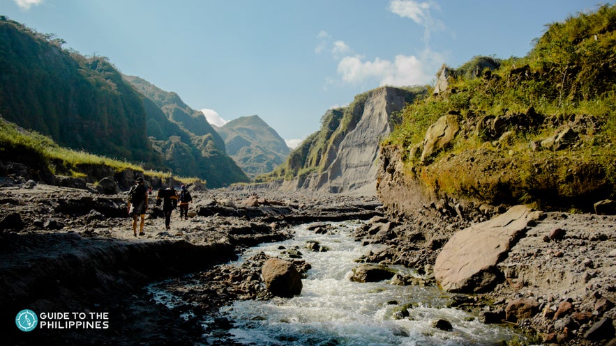 View of trek to Mt. Pinatubo's crater lake View of trek to Mt. Pinatubo's crater lake