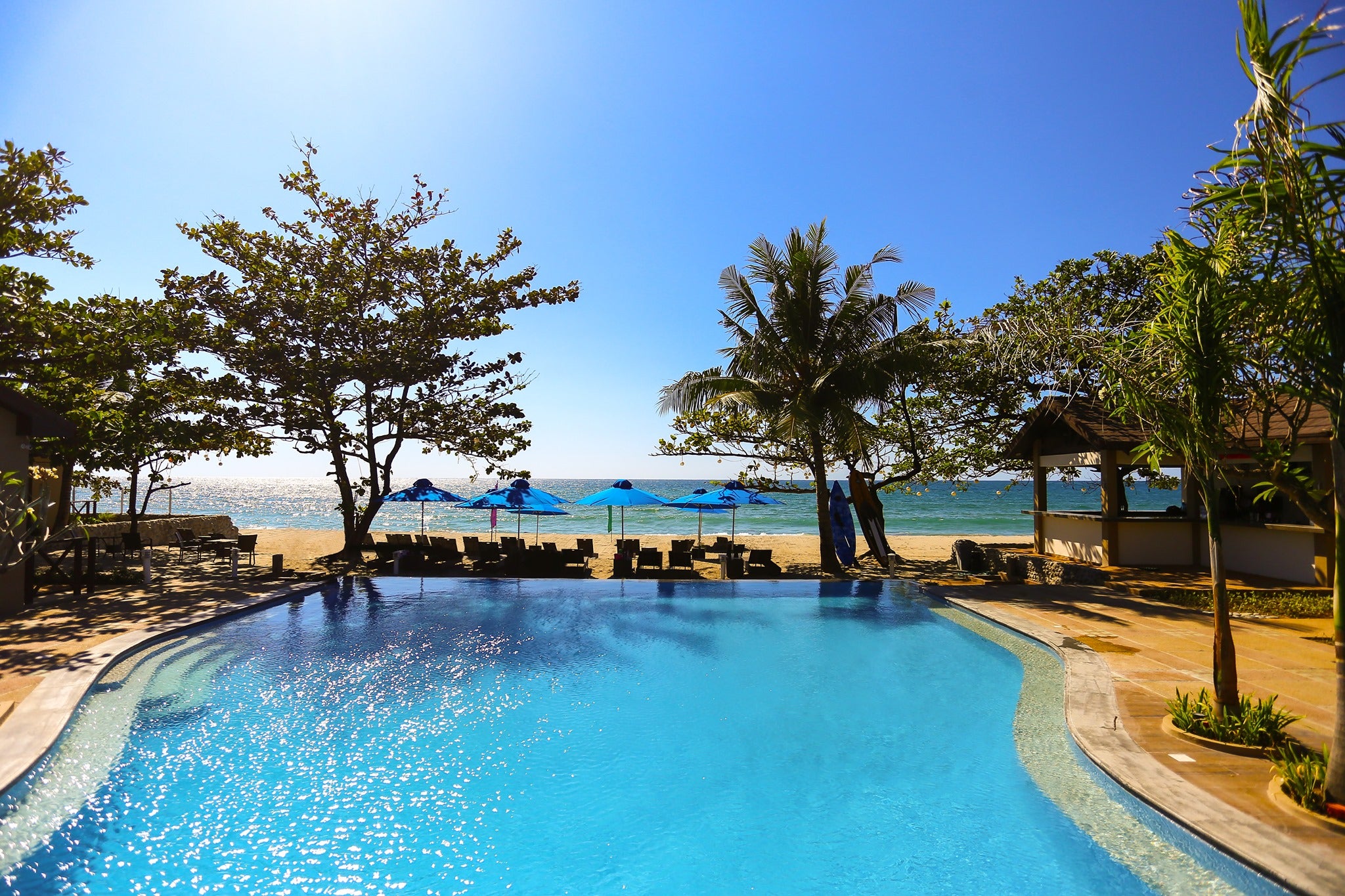 Beach view in Aureo Resort, La Union