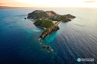 Aerial view of Apo Island