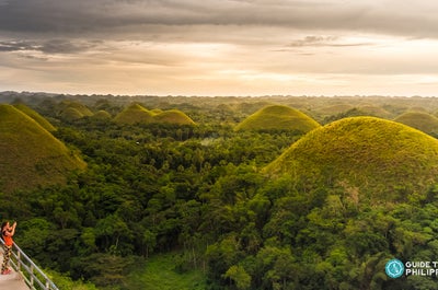 Viewing deck at Chocolate Hills in Bohol