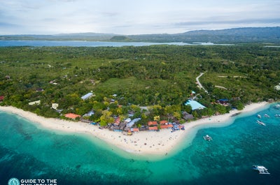 Aerial view of Moalboal in Cebu