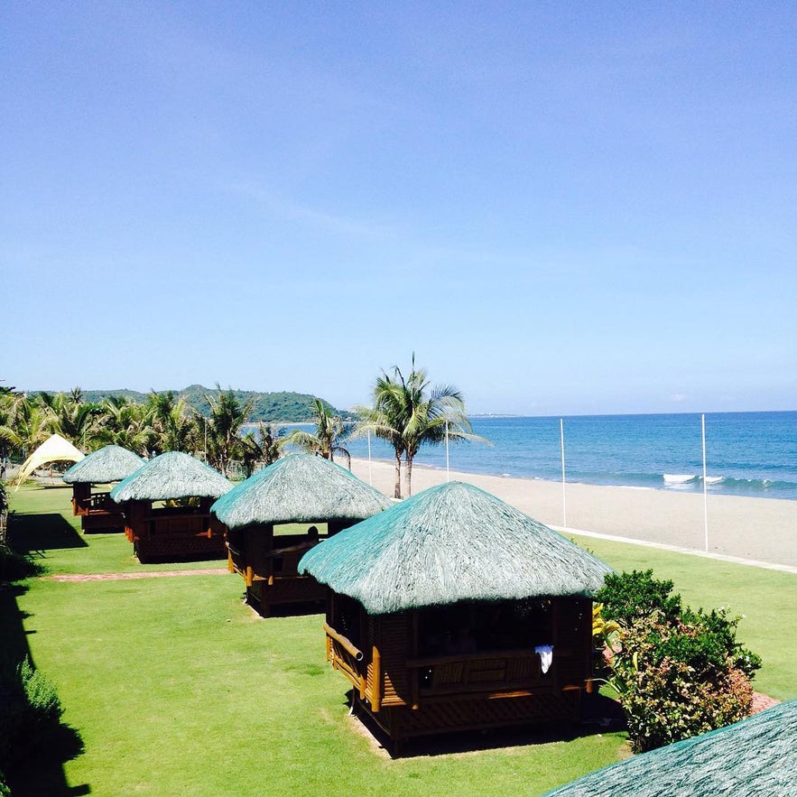 The beachfront of Awesome Hotel and Resort, La Union The beachfront of Awesome Hotel and Resort, La Union