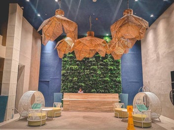 Reception and receiving area of  Solea Palms Resort