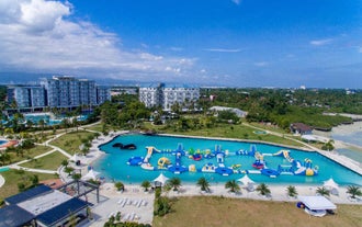 Aerial view of the pool of Solea Mactan Resort