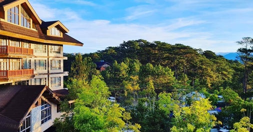 View from a room at The Forest Lodge in Baguio