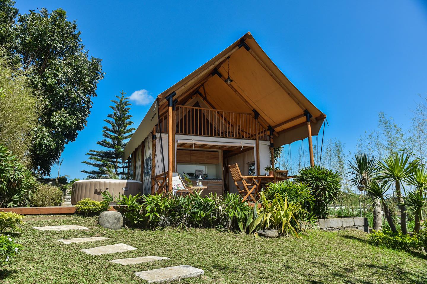 One of the glamping tents in The Park, Cavite