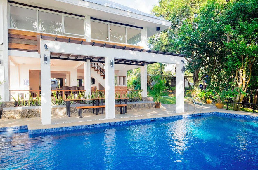 Pool area of Villa Natura Taal Pool area of Villa Natura Taal