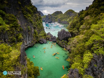 Kayaking in Big Lagoon, El Nido, Palawan