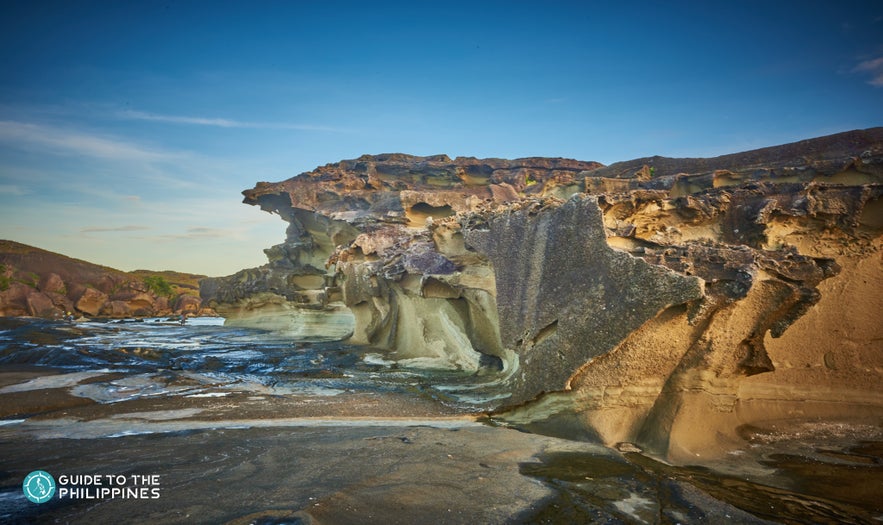 View of a rock formation on Biri Island View of a rock formation on Biri Island